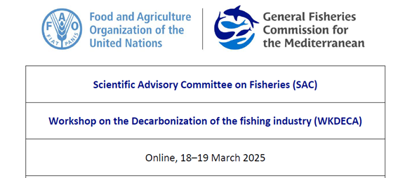 The presentation of the workshop organized by FAO General Commission for the Mediterranean,
